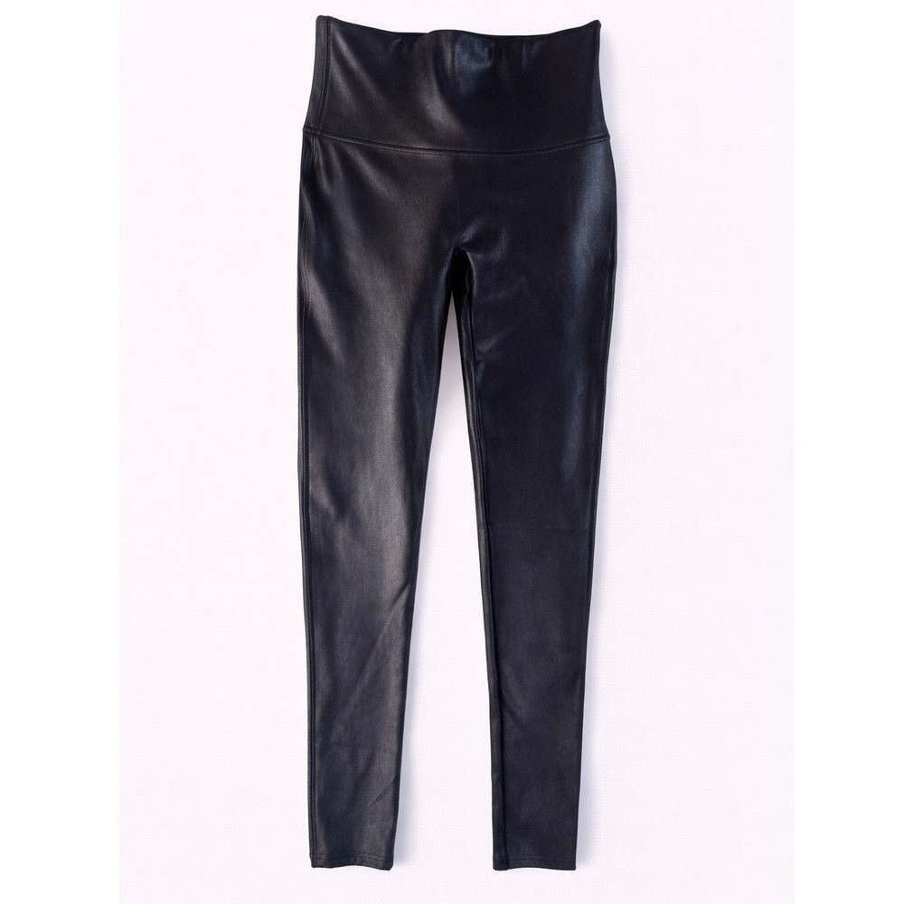 SPANX faux leather leggings (M Petite)